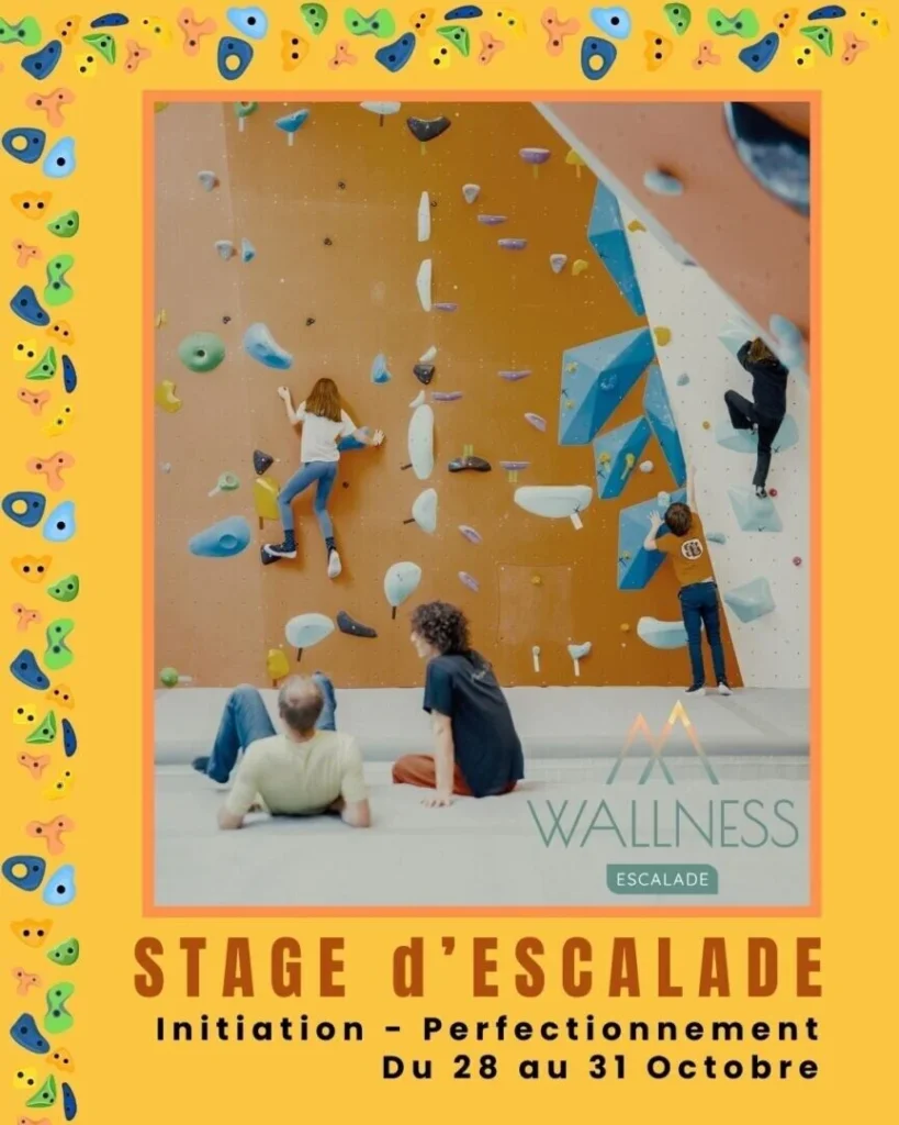 stage descalade a Wallness Pontivy de la Toussaint 1