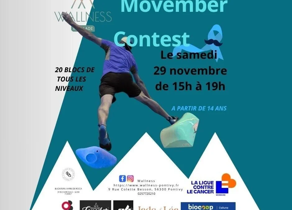 Movember compétition amicale d&rsquo;Escalade
