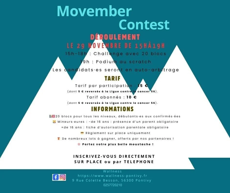 Movember Wallness Pontivy verso Facebook