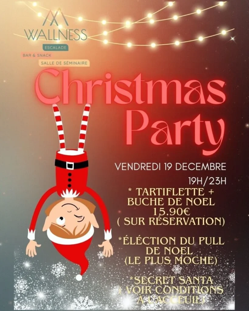 visuel recto Christmas party Wallness Pontivy insta