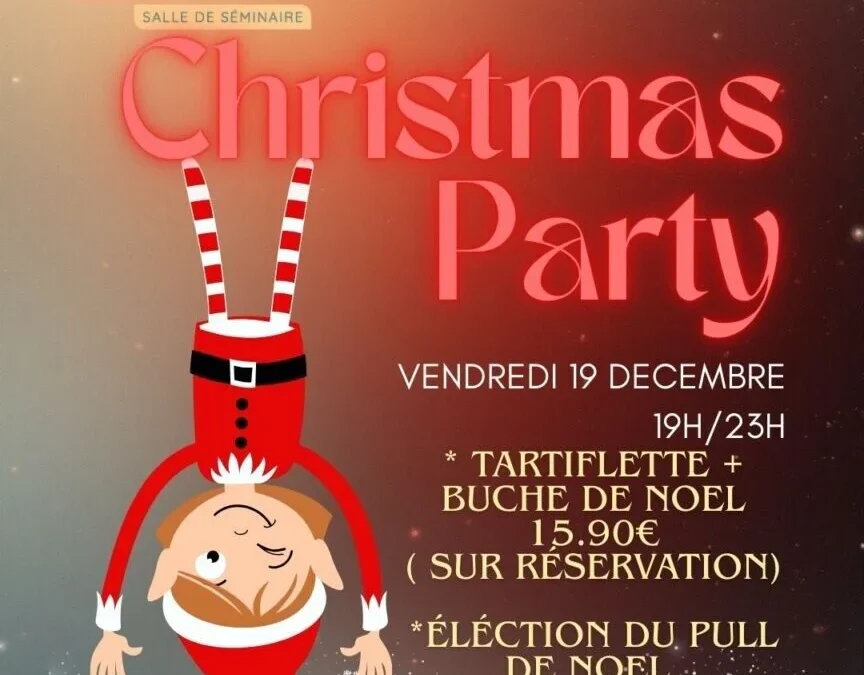 Christmas Party le 19 décembre à Wallness Pontivy avec un marché de Noël