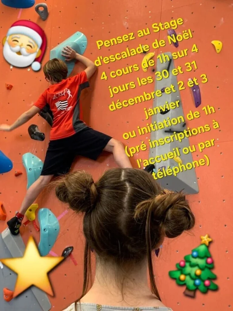 visuel stage Escalade vancances de Noel Wallness Pontivy