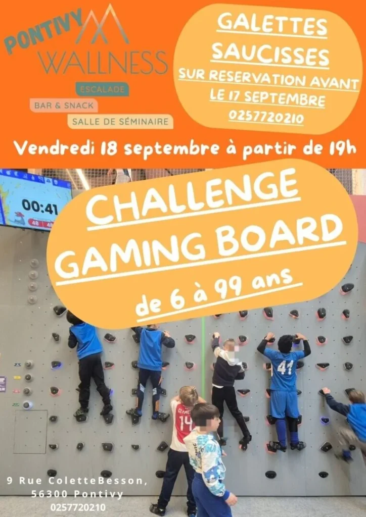 Visuel CHALLENGE GAMING BOARD pour les actualites sur le site 1