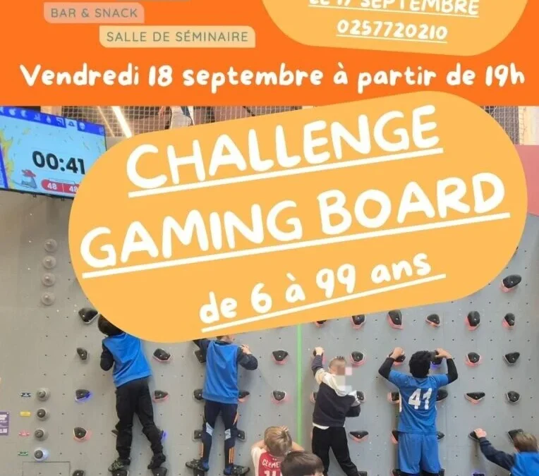 Challenge Gaming Board à Wallness le vendredi 18 septembre