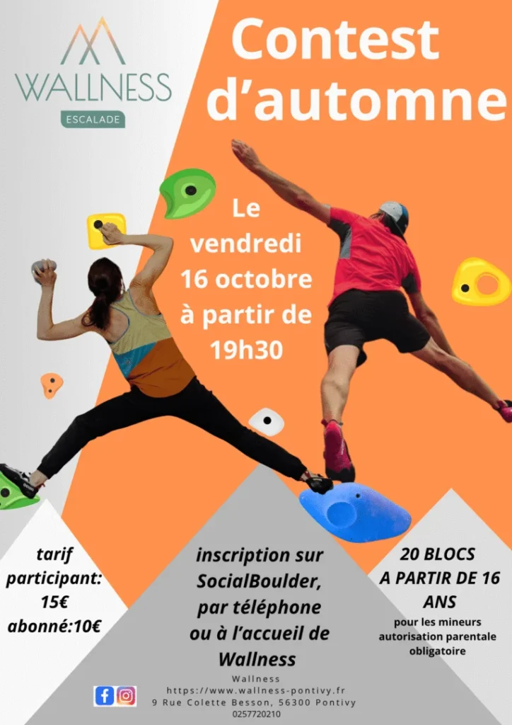 Visuel Contest d Automne Wallness Pontivy pour actualite